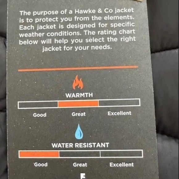 HAWKE & CO Men Winter Puffer Hooded Jacket Coat Sherpa Lined Black XLB - Picture 3 of 9